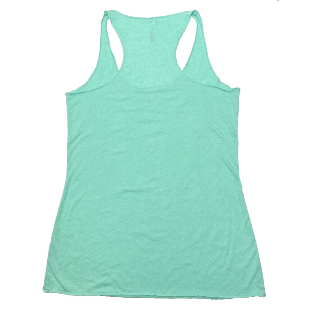 Women's Jersey Racerback Tank Top BELLA + CANVAS Shirt Sea Foam Teal Green New - Picture 7 of 9